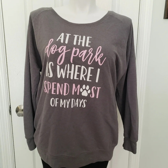 Instant Message Grey Graphic Dog Sweater - Picture 2 of 14